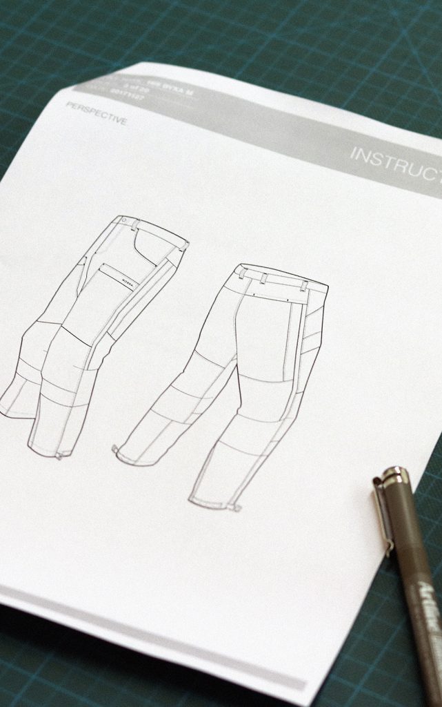 Sketch of pants
