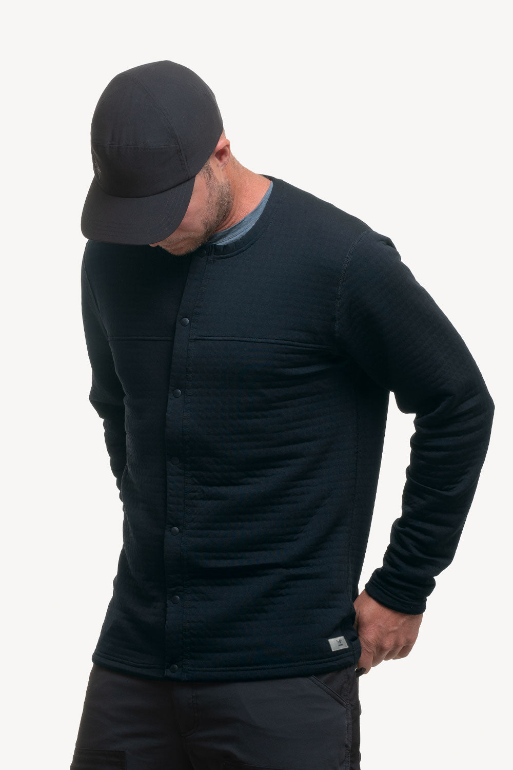 Men's all weather technical cardigan.